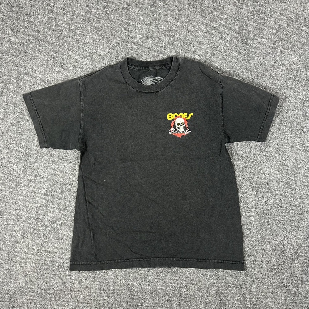 Powell Peralta Bones Ripper Short sleeve Black T-shirt Youth Large #3039
